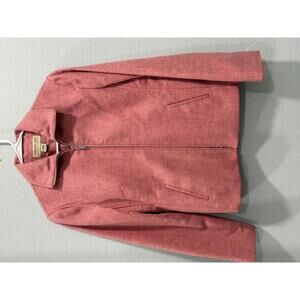 Vintage Jones New York Country Women's Pink Zip-Up Blazer Jacket, Size 10